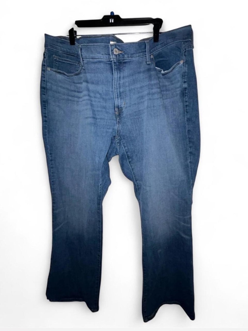 Men's Blue Denim Jeans - Classic Straight Fit